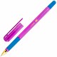 Ручка шариковая с грипом BRAUBERG "X-ONE НЕОН", СИНЯЯ, корпус ассорти, узел 0,5 мм, линия письма 0,35 мм, 143987 143987