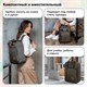 Рюкзак BRAUBERG FRIENDLY универсальный с длинными ручками, хаки, 37х26х13 см, 270091 270091