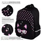 Рюкзак BRAUBERG SOFT, 2 отделения, 3 кармана, "Cool cat", СВЕТЯЩИЙСЯ, 40х31х15 см, 273118 273118