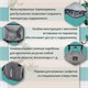Рюкзак для мамы BRAUBERG MOMMY, крепления для коляски, термокарманы, серый, 41x24x17 см, 270818 270818