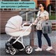 Рюкзак для мамы BRAUBERG MOMMY, крепления для коляски, термокарманы, серый, 41x24x17 см, 270818 270818