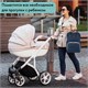 Рюкзак для мамы BRAUBERG MOMMY с ковриком, крепления на коляску, термокарманы, синий, 40x26x17 см, 270820 270820