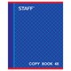 Тетрадь 48л. STAFF, Эконом, офсет №2, 60 г/м2, клетка, обложка мелованный картон, "Абсолют" 402784