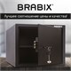 Сейф мебельный BRABIX "SF-280KL", 280х350х300 мм, ключевой замок, черный, 291148, S103BR212314 291148