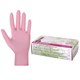 Перчатки нитриловые смотровые SFM Supersoft PINK, 100 пар (200 шт.), размер L (большой), розовые 631519