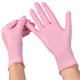 Перчатки нитриловые смотровые SFM Supersoft PINK, 100 пар (200 шт.), размер S (малый), розовые 631517