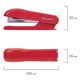 степлeр №10 BRAUBERG "SX-19", до 12 листов, с антистеплeром, красный, 228589 228589