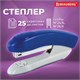 степлeр №24/6, 26/6 BRAUBERG "Original", до 25 листов, синий, 222534 222534