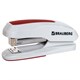 степлeр №24/6, 26/6 BRAUBERG "Extra", до 30 листов, серо-красный, 229088 229088