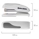 степлeр №24/6, 26/6 BRAUBERG "Extra", до 30 листов, серый, 229089 229089