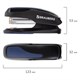 степлeр №24/6, 26/6 BRAUBERG "Extra", до 30 листов, черно-синий, 229084 229084