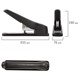 степлeр МОЩНЫЙ №24/6-23/13 BRAUBERG "Heavy duty MX", до 80 листов, черный, 222563 222563