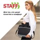 Сумка для документов STAFF MANAGER на молнии с карманом, полиэстер, черно-серый, 32х37х5 см, 270836 270836