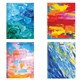 Тетрадь А4, 120 л., BRAUBERG гребень, клетка, обложка картон, "Painting", 404072 404072