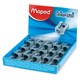 Точилка MAPED (Франция) "Metal", металлическая, классический дизайн, дисплей, 506600 224965