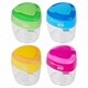 Точилка BRAUBERG KIDS "MAXI", 2 отверстия, с большим контейнером, трехгранный корпус, цвета ассорти, 271945 271945