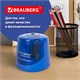 Точилка электрическая BRAUBERG DOUBLE BLADE BLUE, двойное лезвие, питание от 2 батареек AA, 229605 229605