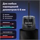 Точилка электрическая BRAUBERG DOUBLE BLADE BLACK, двойное лезвие, питание от 2 батареек АА, 271336 271336