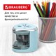 Точилка электрическая BRAUBERG DUAL (для 2 диаметров карандашей!), 4 батарейки АА, голубая, 270578 270578