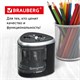 Точилка электрическая BRAUBERG DUAL (для 2 диаметров карандашей!), 4 батарейки АА, черная, 270581 270581