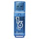 Флеш-диск 16 GB, SMARTBUY Glossy, USB 2.0, синий, SB16GBGS-B 512191 - фото 52636