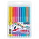 Фломастеры ПАСТЕЛЬНЫЕ 10 ЦВЕТОВ CENTROPEN "Colour World Pastel", смываемые, 7550/10TP, 7 7550 1087 152078
