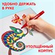 Фломастеры ЮНЛАНДИЯ 10 цветов, "ЮНЛАНДИК В АРКТИКЕ", утолщенные, ударопрочный наконечник, ПВХ, 151429 151429