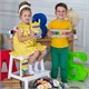Фломастеры ЮНЛАНДИЯ "ДОМИКИ", 24 цвета, трехгранные, вентилируемый колпачок, картон, 152183 152183