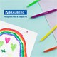Фломастеры трехгранные 24 цвета, вентилируемый колпачок, BRAUBERG "PREMIUM", ПВХ-упаковка, 152194 152194