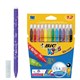 Фломастеры BIC "Kid Couleur", 12 цветов, суперсмываемые, вентилируемый колпачок, европодвес, 9202932 150647