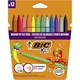 Фломастеры BIC "Kid Couleur", 12 цветов, суперсмываемые, вентилируемый колпачок, европодвес, 9202932 150647