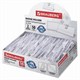 Бейджи горизонтальные (57х90 мм), КОМПЛЕКТ 50 шт., с клипсой и булавкой, жесткие, BRAUBERG, 231903 231903