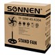 Вентилятор напольный, 3 режима, SONNEN TF-50W-45-А304, d=45 см, 50 Вт, черный, 454789, FS-45-A304 454789