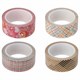 Клейкая WASHI-лента для декора, 15 мм х 5 м, ассорти, в дисплее, рисовая бумага, ОСТРОВ СОКРОВИЩ, 661719 661719