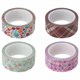 Клейкая WASHI-лента для декора, 15 мм х 5 м, ассорти, в дисплее, рисовая бумага, ОСТРОВ СОКРОВИЩ, 661719 661719