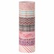 Клейкие WASHI-ленты для декора ОТТЕНКИ РОЗОВОГО, 15 мм х 3 м, 7 цветов, рисовая бумага, ОСТРОВ СОКРОВИЩ, 661704 661704