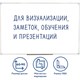Доска магнитно-маркерная 60х90 см, ПВХ-рамка, ГАРАНТИЯ 10 ЛЕТ, РОССИЯ, STAFF, 236158 236158