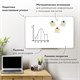 Доска магнитно-маркерная 60х90 см, ПВХ-рамка, ГАРАНТИЯ 10 ЛЕТ, РОССИЯ, STAFF, 236158 236158