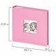 Фотоальбом BRAUBERG "Cute Baby" на 200 фото 10х15 см, под кожу, бумажные страницы, бокс, розовый, 391141 391141