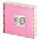 Фотоальбом BRAUBERG "Cute Baby" на 200 фото 10х15 см, под кожу, бумажные страницы, бокс, розовый, 391141 391141