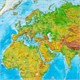 Карта мира физическая 157х107 см, 1:21,5М, с ламинацией, интерактивная, в тубусе, BRAUBERG, 112388 112388