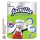 Полотенца бумажные бытовые, спайка 2 шт., 2-слойные (2х9,6 м), FAMILIA, 22,7х12 см, белые 117704