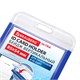 Бейдж вертикальный для пропуска и ID-карт, 85х54 мм, синий, BRAUBERG ULTRA, 238910 238910