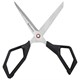 Ножницы BRAUBERG "Super black" 220 мм, черные, 3-сторонняя заточка, ручки из ABS-пластика, 238855 238855
