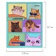 Дневник 5-11 класс 48 л., твердый, FUNSTER (ФАНСТЕР), выборочный лак, с подсказом, "Мемные коты", 107617 107617