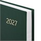 Ежедневник датированный 2027 145х215 мм, А5, STAFF, обложка бумвинил, зеленый, 117815 117815