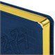 Ежедневник датированный 2027, А5, 138x213 мм, BRAUBERG "Comodo", под кожу, синий, 117877 117877