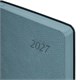 Ежедневник датированный 2027, А5, 138x213 мм, BRAUBERG "Stylish", под кожу, гибкий, серо-голубой, 117975 117975