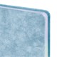 Ежедневник датированный 2027, А5, 138х213 мм, BRAUBERG "Ice", под кожу, голографический срез, голубой, 118026 118026