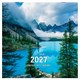Календарь настенный перекидной 2027 г., BRAUBERG, 12 листов, 28,5х57 см, "Времена года", 118416 118416